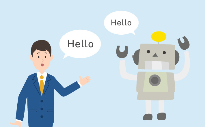 英会話ロボット画像