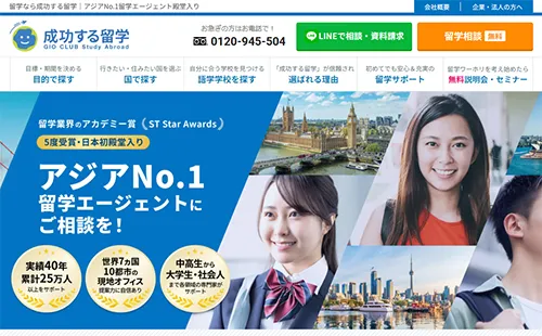 成功する留学・サイトイメージ